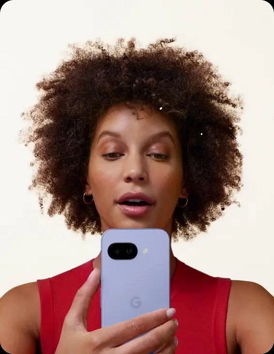 Render del Google Pixel 9a en color Peony