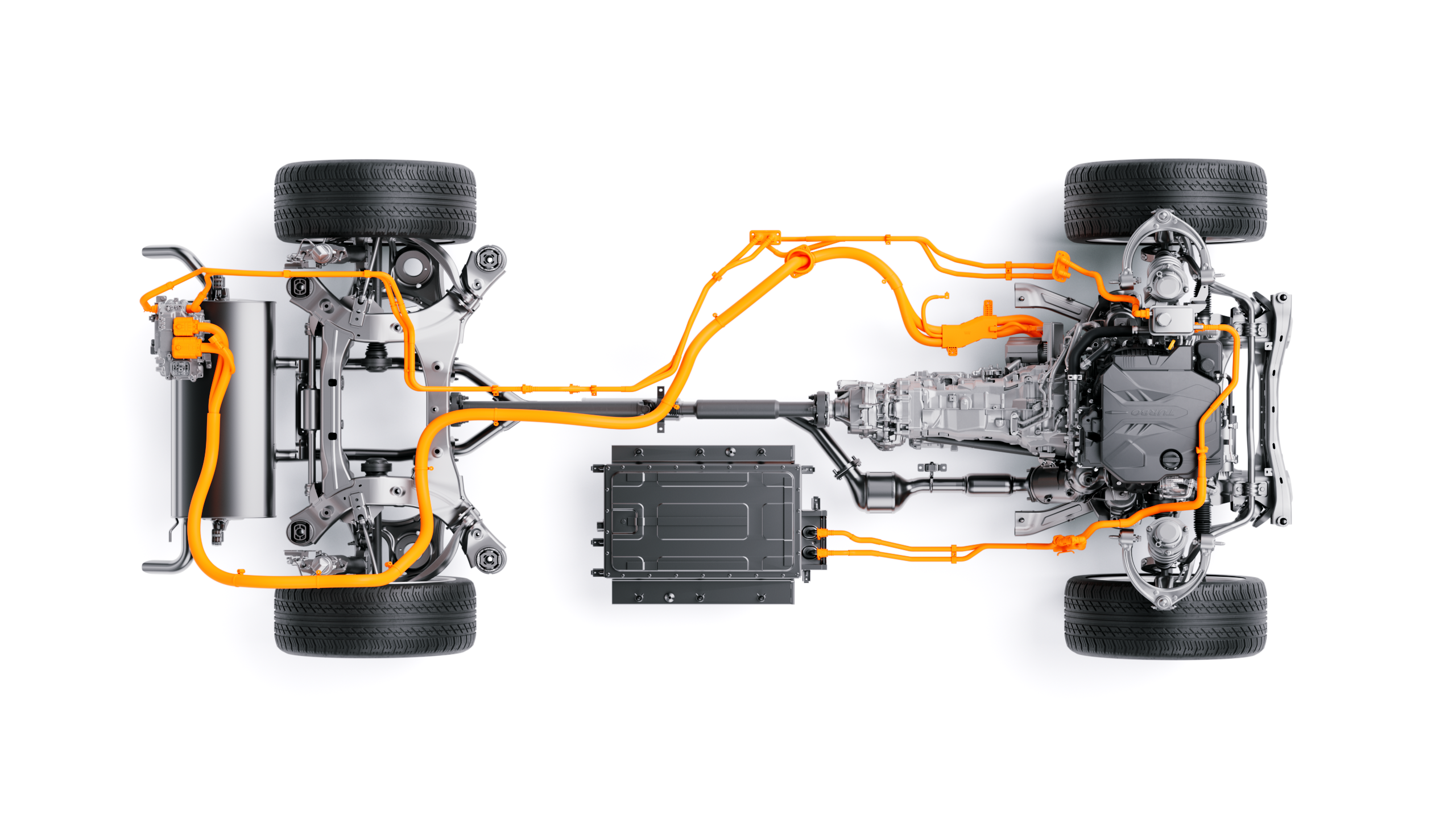 Sistema de propulsión híbrido en el SUV Palisade Sistema de propulsión híbrido en el SUV Palisade
