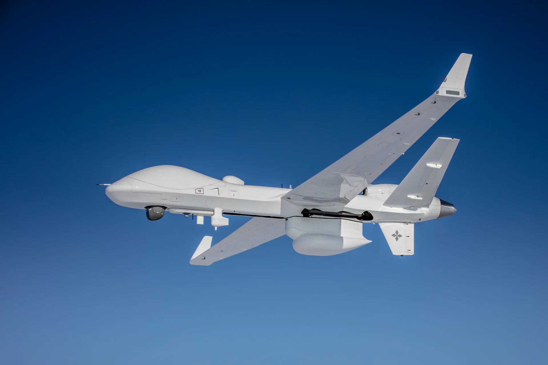 UAV MQ-9B durante un vuelo de prueba