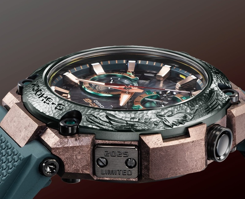 Detalles del diseño del bisel del reloj MRG-B2000KT-3A