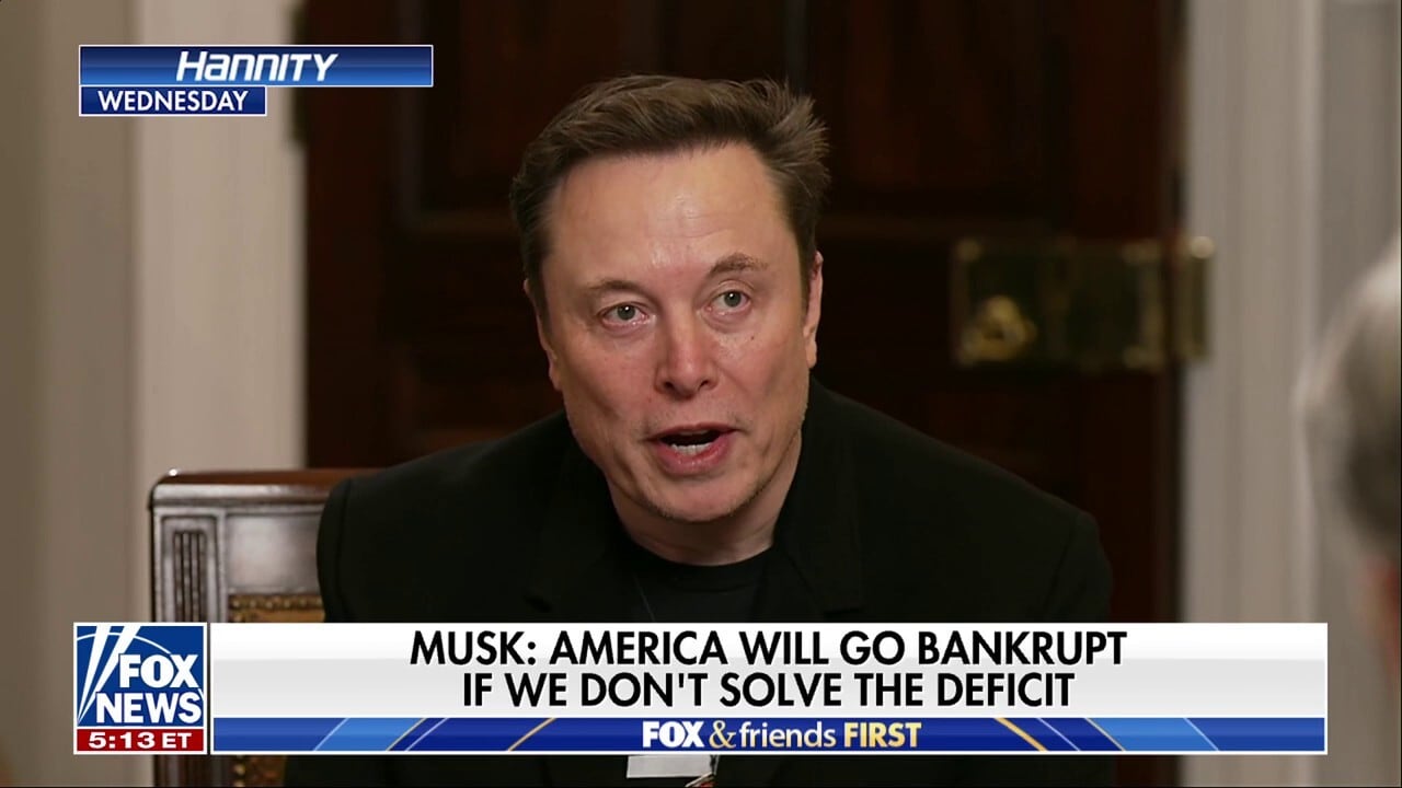 Una captura de pantalla real del falso programa de televisión. Ilustración: Fox News Una captura de pantalla real del programa Fox News