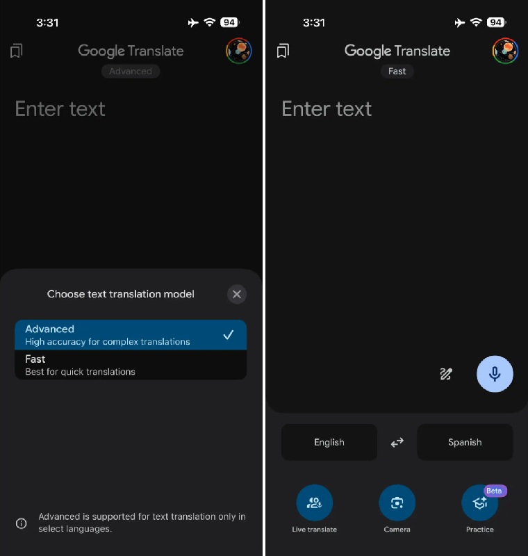 Actualización de Google Translate con el modelo AI Gemini