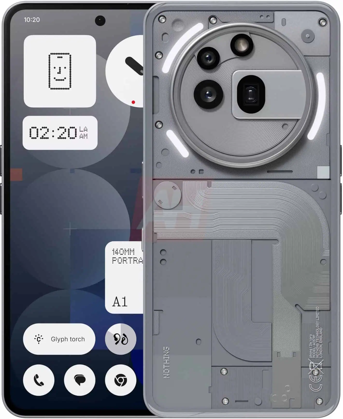 Nothing Phone 3a Pro - Panel frontal