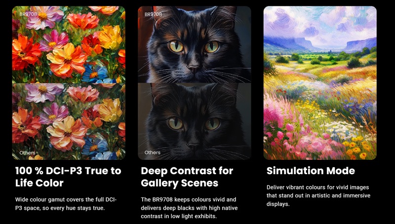 Mapeo de proyección con el BenQ BR9708