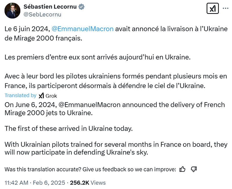 El Ministro de Defensa francés Sebastien Lecornuil El Ministro de Defensa francés Sebastien Lecornuil