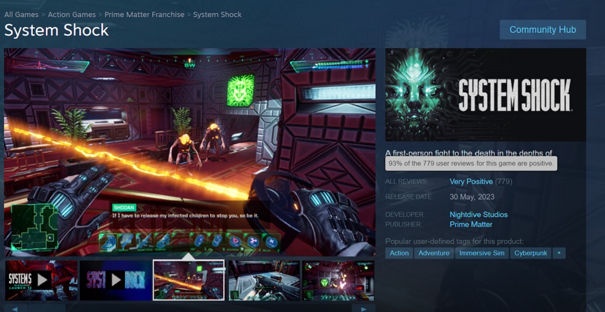 Los jugadores están entusiasmados con el remake de System Shock. El juego está recibiendo las mejores críticas en Steam-2 Los jugadores están entusiasmados con el remake de System Shock. El juego está recibiendo las mejores críticas en Steam-2