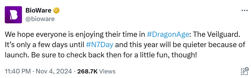 Dragon Age: The Veilguard dejará a los fans de Mass Effect sin grandes novedades el día 7N: BioWare ha moderado las expectativas de los fans-2