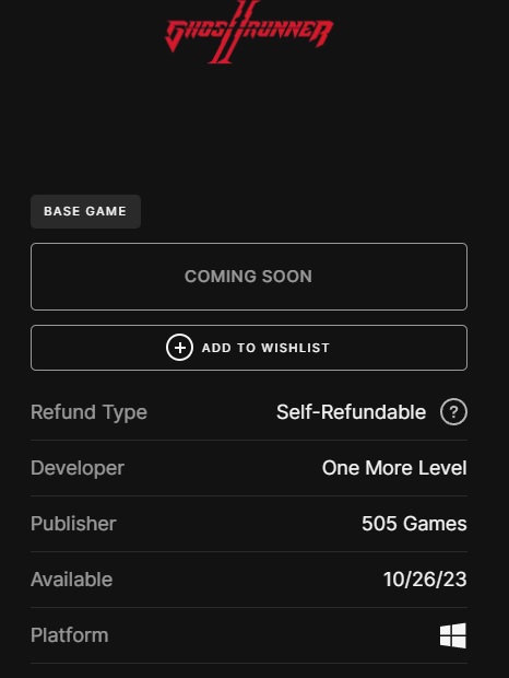 Epic Games Store ha revelado la fecha de lanzamiento de Ghostrunner 2, el esperado juego de ambientación ciberpunk-2 Epic Games Store ha revelado la fecha de lanzamiento de Ghostrunner 2, el esperado juego de ambientación ciberpunk-2