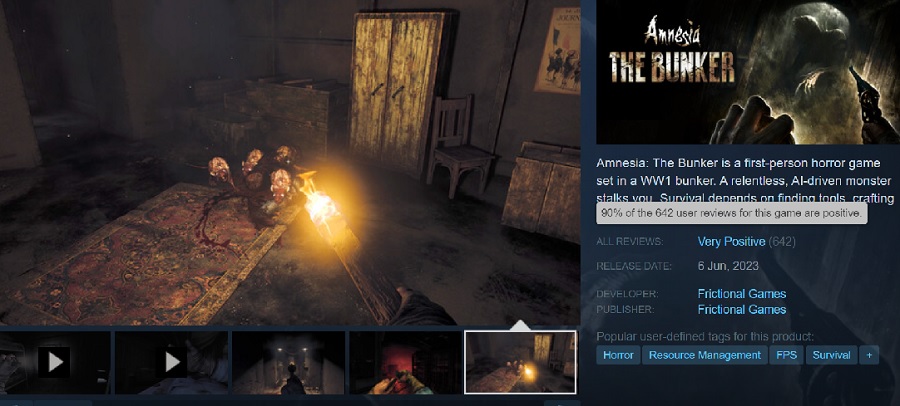 Los usuarios de Steam adoran Amnesia: The Bunker y recomiendan el juego a todos los aficionados al terror-2 Los usuarios de Steam adoran Amnesia: The Bunker y recomiendan el juego a todos los aficionados al terror-2