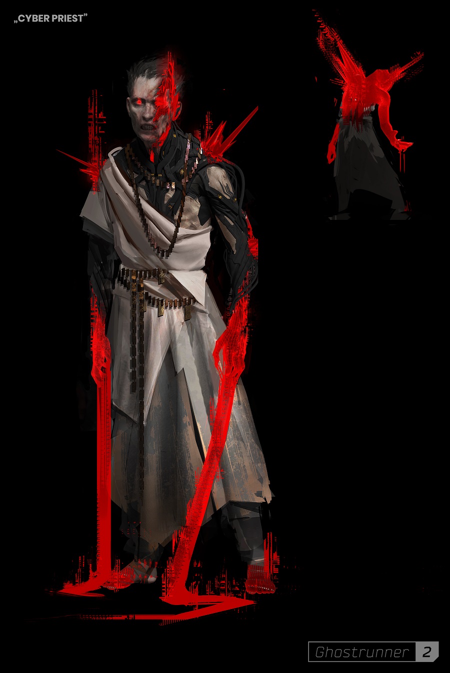 El oscuro y atractivo estilo ciberpunk del primer arte conceptual de Ghostrunner 2-5 El oscuro y atractivo estilo ciberpunk del primer arte conceptual de Ghostrunner 2-5