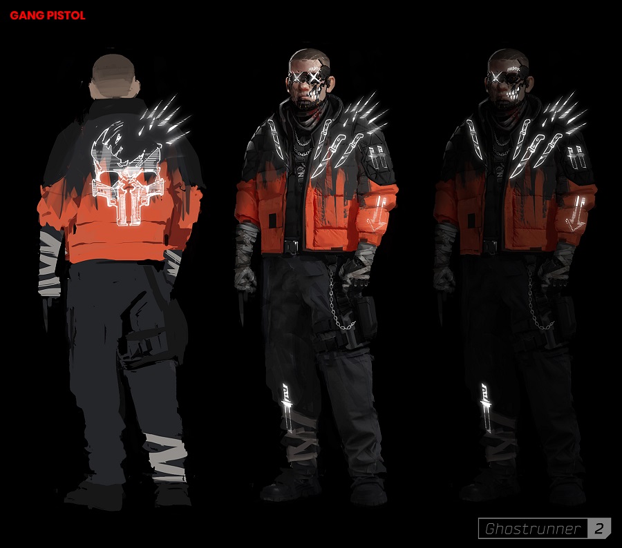 El oscuro y atractivo estilo ciberpunk del primer arte conceptual de Ghostrunner 2-6 El oscuro y atractivo estilo ciberpunk del primer arte conceptual de Ghostrunner 2-6