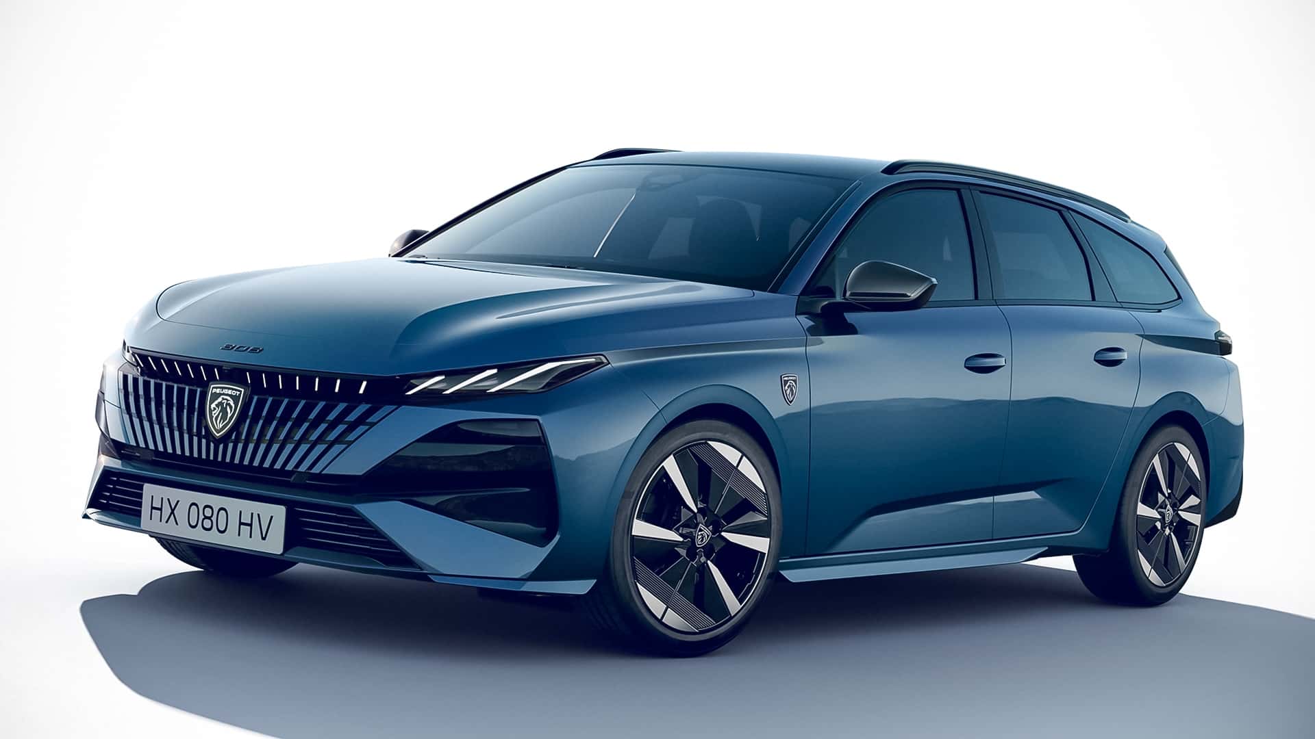 Peugeot 308 SW actualizado, vista lateral Peugeot 308 SW actualizado, vista lateral
