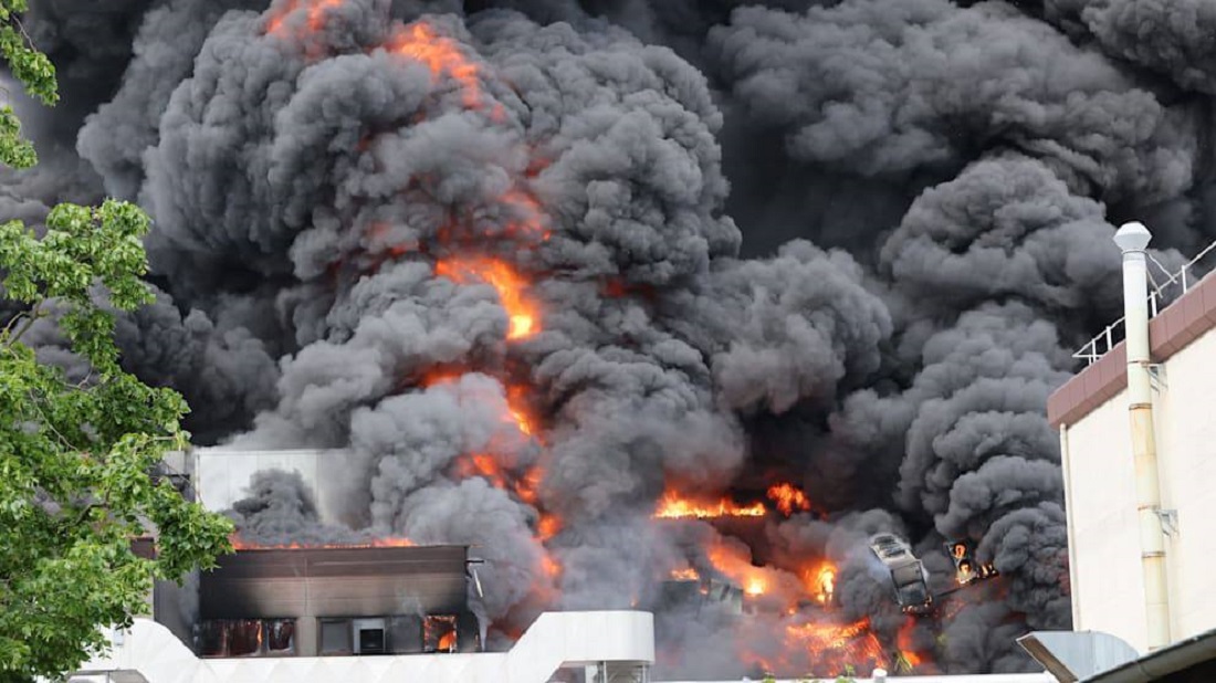 Incendio a gran escala en Berlín: arde la fábrica de DMA, que produce sistemas de defensa antiaérea IRIS-T SLM.