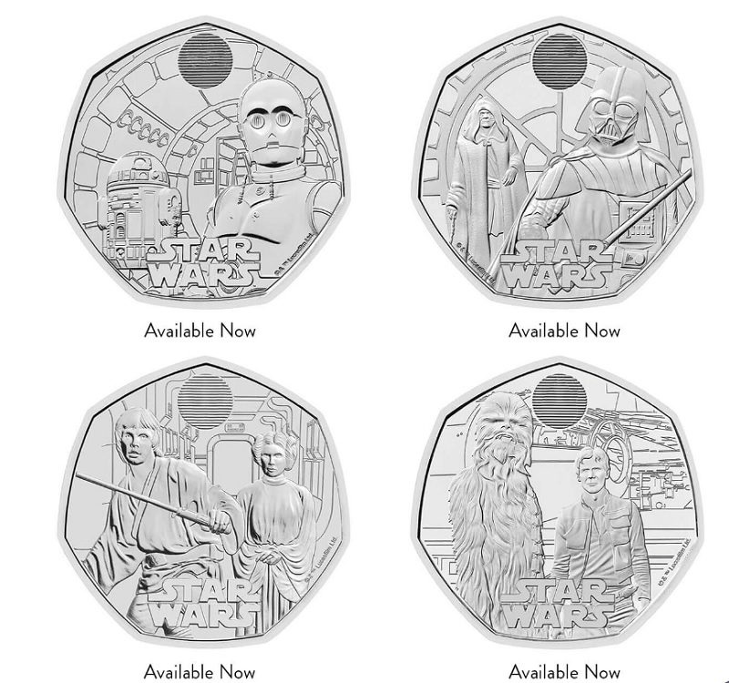 Un regalo de reyes para los fans de Star Wars: la Casa de la Moneda del Reino Unido ha lanzado una colección numismática con personajes de la emblemática saga cinematográfica-3 Un regalo de reyes para los fans de Star Wars: la Casa de la Moneda del Reino Unido ha lanzado una colección numismática con personajes de la emblemática saga cinematográfica-3