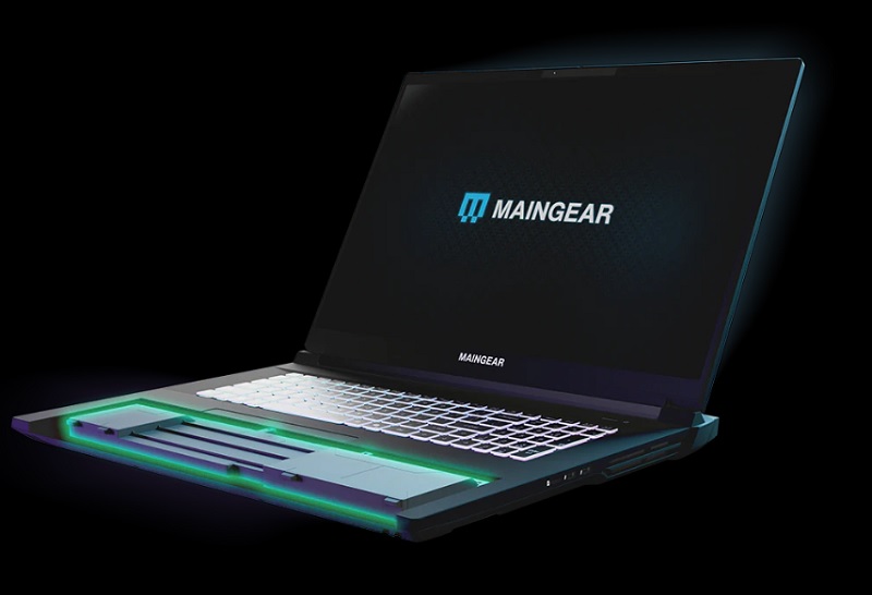 Vista de la laptop Maingear Ultima 18