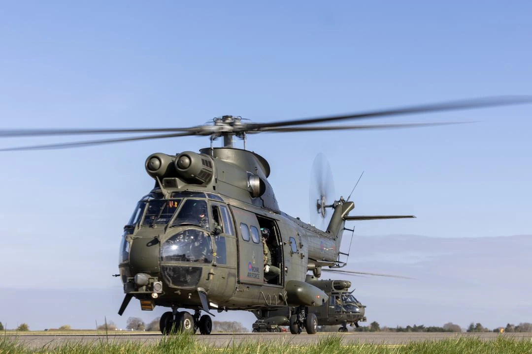 El SA 330 Puma británico. Ilustración: Royal Air Force