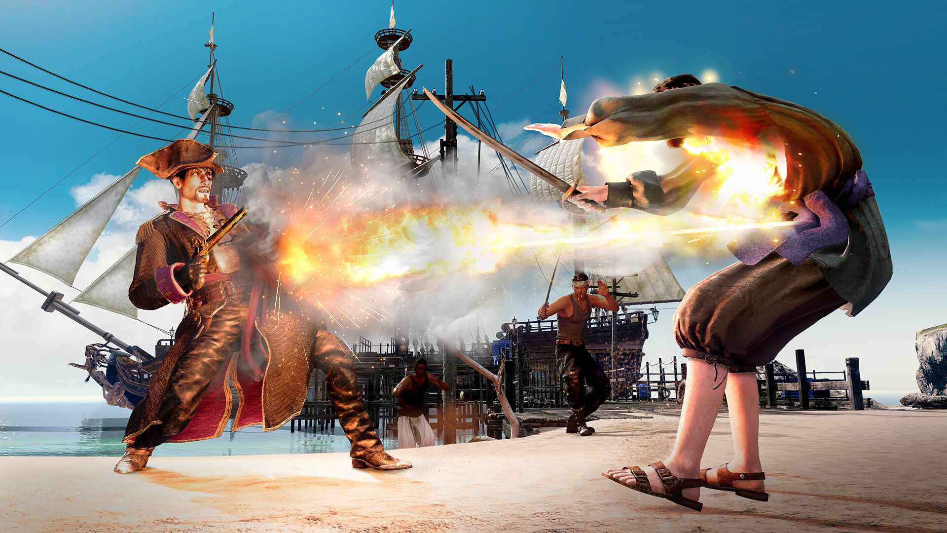 Monte Majima en el juego Like a Dragon: Pirate Yakuza in Hawaii