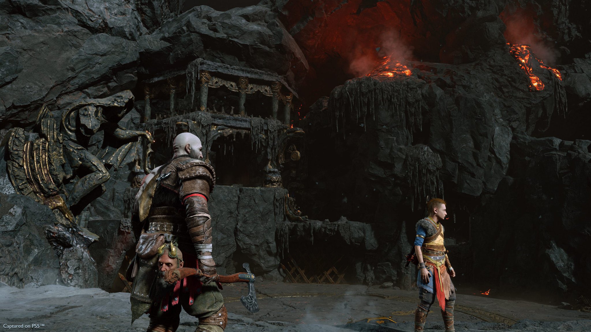El director artístico de God of War: Ragnarok ha publicado nuevas capturas de pantalla del juego. Muestran a Kratos y Atreus viajando por los Nueve Mundos-5 El director artístico de God of War: Ragnarok ha publicado nuevas capturas de pantalla del juego. Muestran a Kratos y Atreus viajando por los Nueve Mundos-5