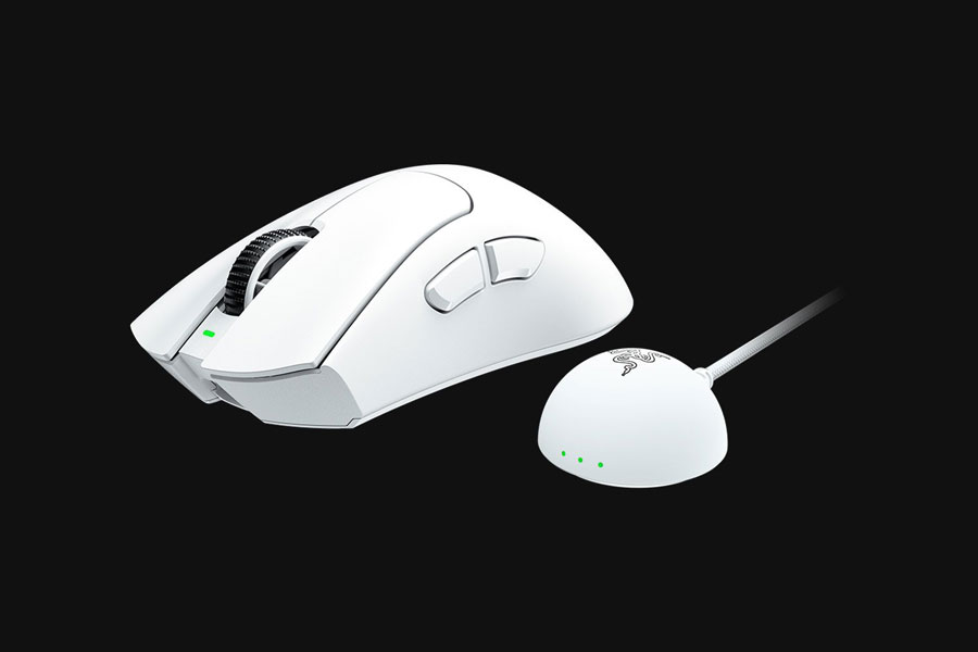 Razer DeathAdder V4 Pro en color blanco