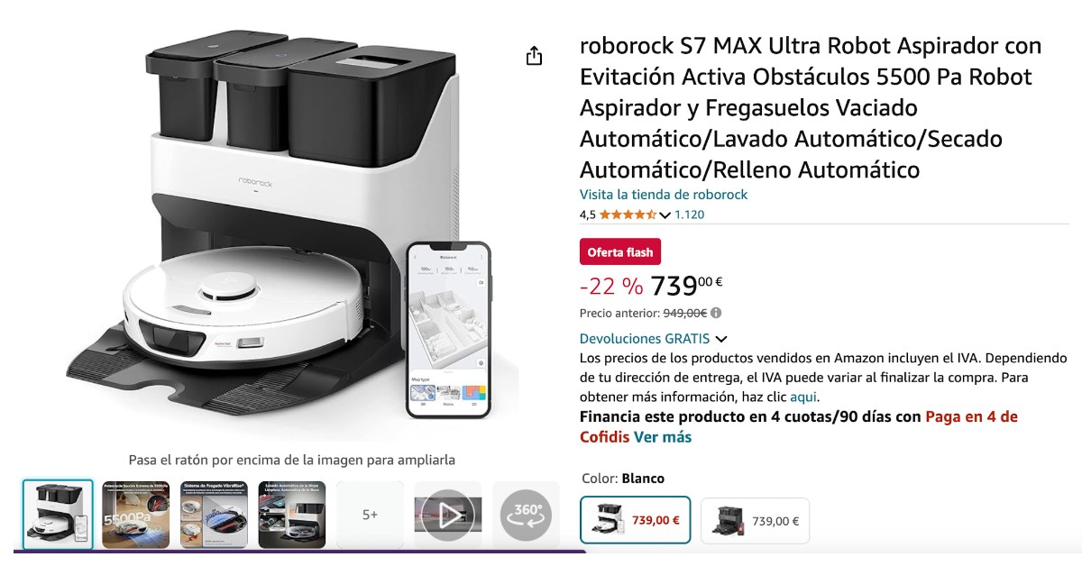 Robot Aspirador Roborock S7 MAX Ultra - ¡Descuento limitado de 210 €! Robot Aspirador Roborock S7 MAX Ultra - ¡Descuento limitado de 210 €!