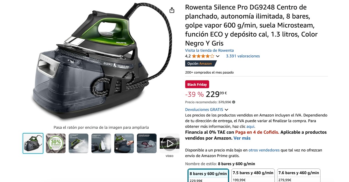 Rowenta Silence Pro DG9248 Centro de Planchado con 150€ de Descuento!No se pierda! Rowenta Silence Pro DG9248 Centro de Planchado con 150€ de Descuento!No se pierda!