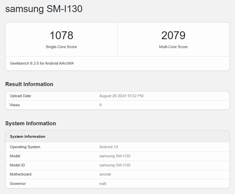 Resultados de la prueba del auricular con nombre en clave Project Moohan. Ilustración: Geekbench Resultados de la prueba del auricular Project Moohan en Geekbench