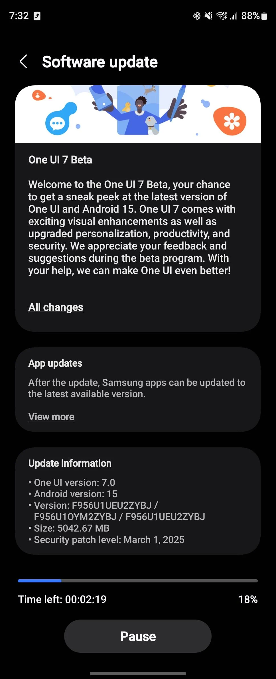 Samsung Galaxy Z Fold 6 One UI 7 Beta Update Imagen 1 Samsung Galaxy Z Fold 6 One UI 7 Beta Update Imagen 1