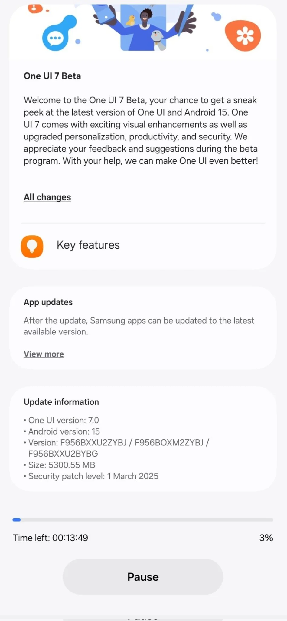 Samsung Galaxy Z Fold 6 One UI 7 Beta Update Imagen 2 Samsung Galaxy Z Fold 6 One UI 7 Beta Update Imagen 2