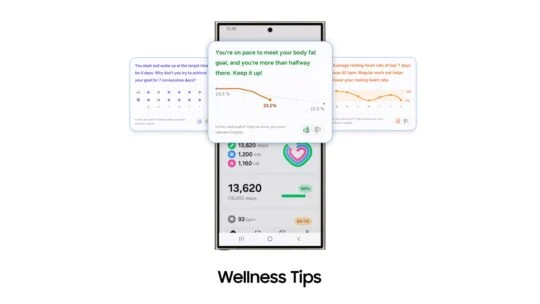 Actualizada la esfera de reloj Galaxy AI Wellness Tips en el Samsung Galaxy Watch 5 Actualizada la esfera de reloj Galaxy AI Wellness Tips en el Samsung Galaxy Watch 5