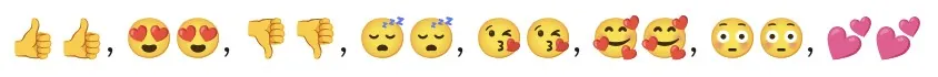 Emoji seguido de una animación a pantalla completa