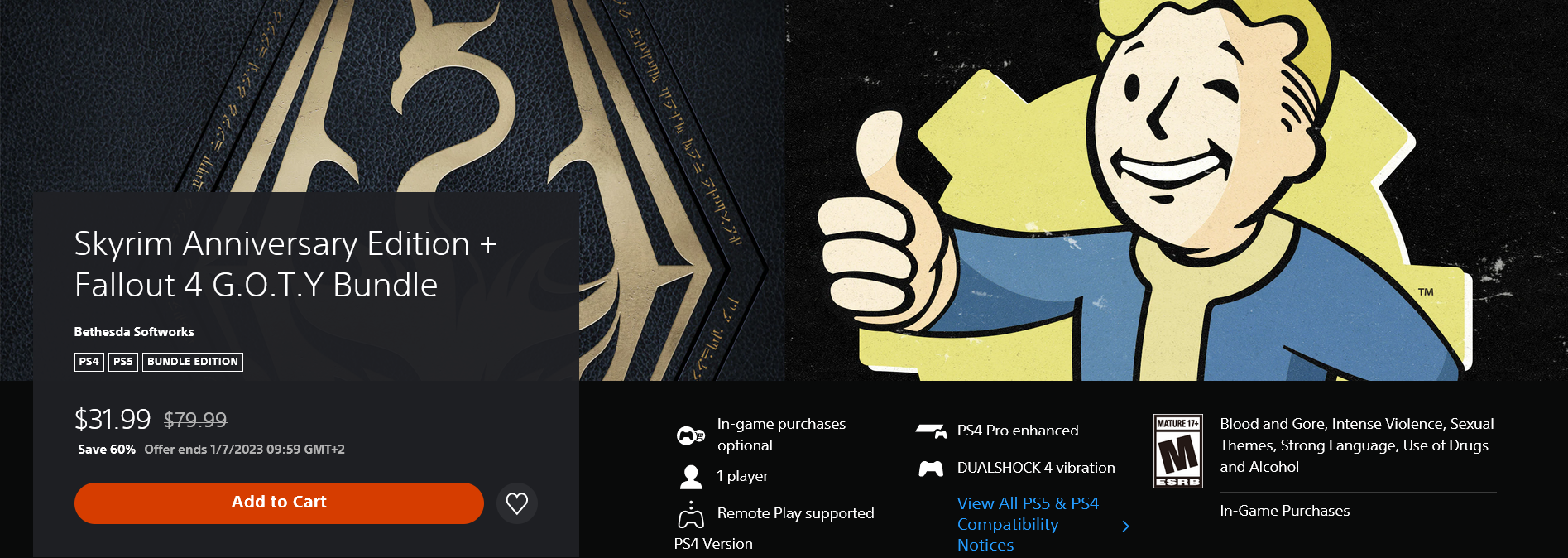 Bethesda prepara el lanzamiento de las ediciones físicas de Double Pack y Special RPG Pack para enero de 2023. Incluirá Ghostwire: Tokyo + Deathloop y Fallout 4 + Skyrim.-3