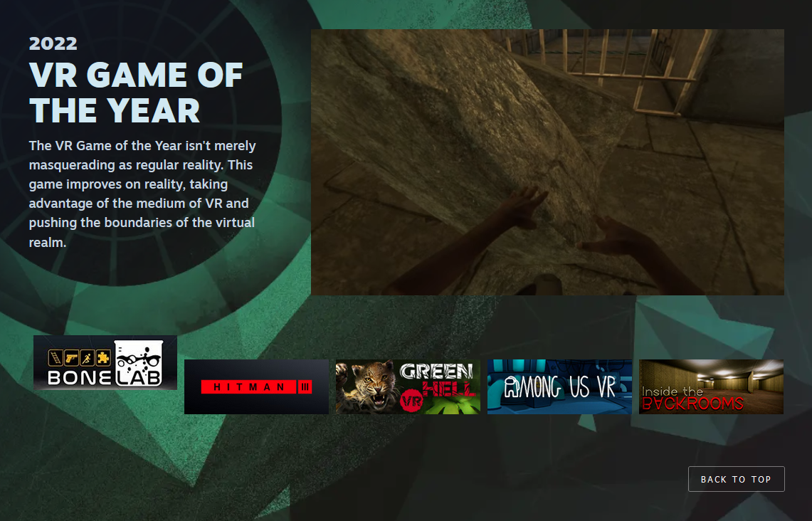 Valve presentó las 11 nominaciones de la ceremonia de entrega de los Premios Steam, entre las que se incluyen: "Juego del año", "Mejor historia", "Mejor banda sonora" y otros.-3 Valve presentó las 11 nominaciones de la ceremonia de entrega de los Premios Steam, entre las que se incluyen: "Juego del año", "Mejor historia", "Mejor banda sonora" y otros.-3