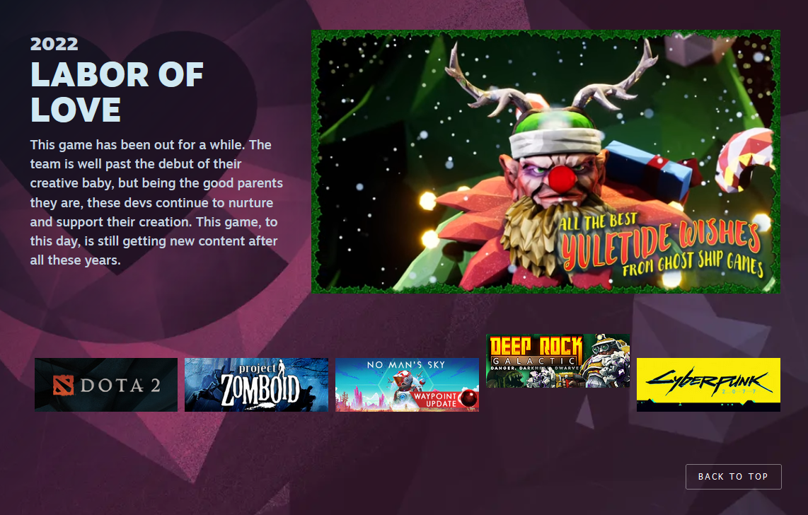 Valve presentó las 11 nominaciones de la ceremonia de entrega de los Premios Steam, entre las que se incluyen: "Juego del año", "Mejor historia", "Mejor banda sonora" y otros.-4 Valve presentó las 11 nominaciones de la ceremonia de entrega de los Premios Steam, entre las que se incluyen: "Juego del año", "Mejor historia", "Mejor banda sonora" y otros.-4