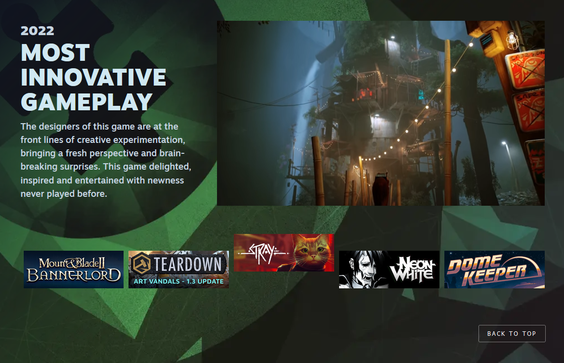 Valve presentó las 11 nominaciones de la ceremonia de entrega de los Premios Steam, entre las que se incluyen: "Juego del año", "Mejor historia", "Mejor banda sonora" y otros.-7 Valve presentó las 11 nominaciones de la ceremonia de entrega de los Premios Steam, entre las que se incluyen: "Juego del año", "Mejor historia", "Mejor banda sonora" y otros.-7