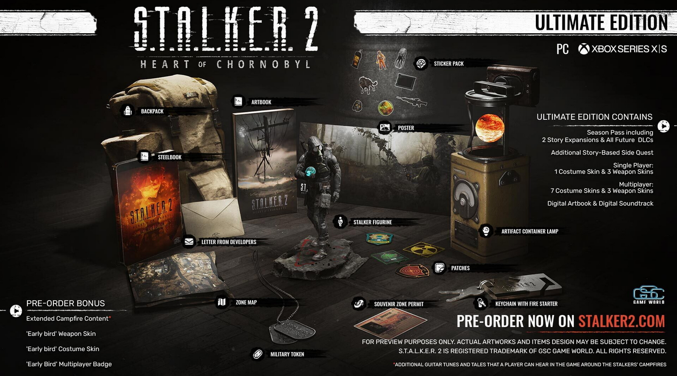 El precio de la edición coleccionista de S.T.A.L.K.E.R. 2: Heart of Chornobyl aumentará 40 $: de 340 $ a 380 $.-2 El precio de la edición coleccionista de S.T.A.L.K.E.R. 2: Heart of Chornobyl aumentará 40 $: de 340 $ a 380 $.-2