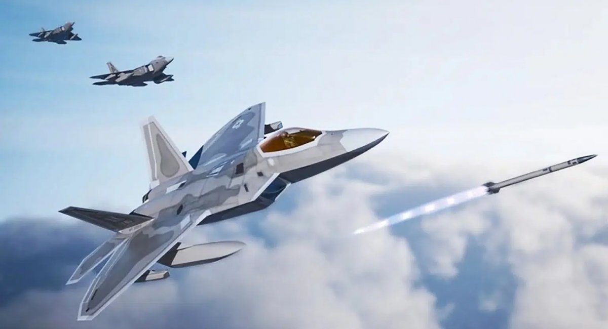Lanzamiento del misil AIM-260A JATM desde el F-22