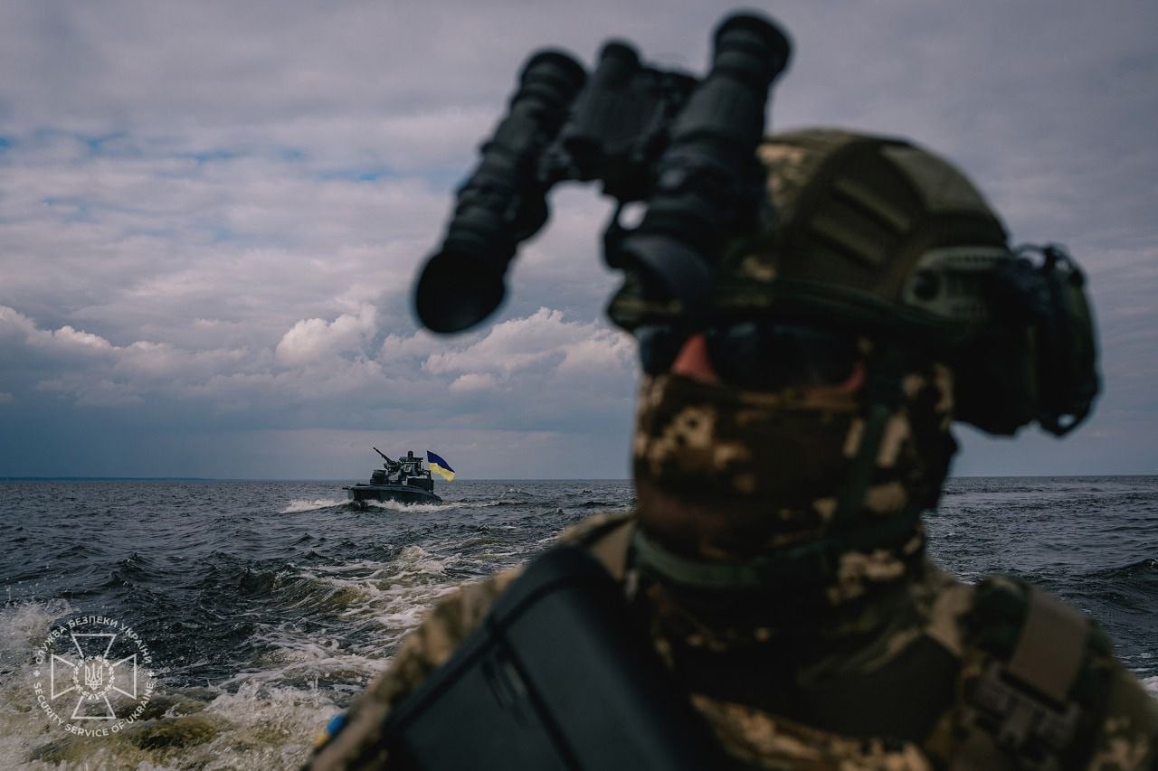 SSU mostró una nueva generación de drones marinos Sea Baby: ahora con una ametralladora y MLRS (video)-10 Imagen del Sea Baby en navegación