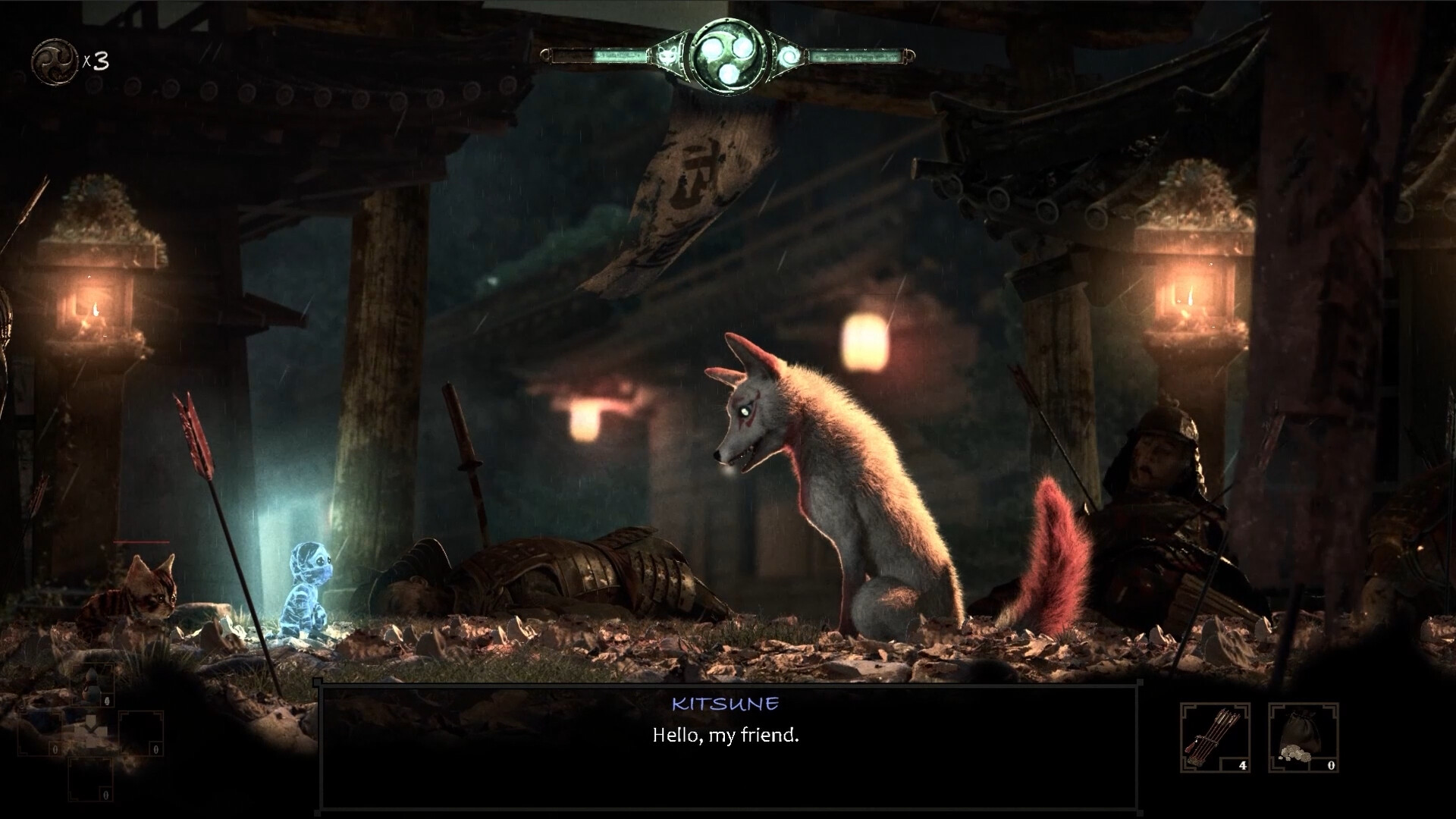 Personajes del juego El espíritu del samurái