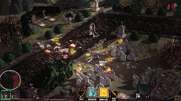 Un alambique con elementos del juego Cthulhu Keeper