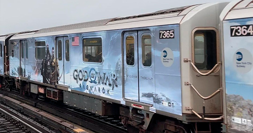 Próxima parada: Midgard: Sony estilizó el metro de Nueva York para que se pareciera a God of War Ragnarok Próxima parada: Midgard: Sony estilizó el metro de Nueva York para que se pareciera a God of War Ragnarok