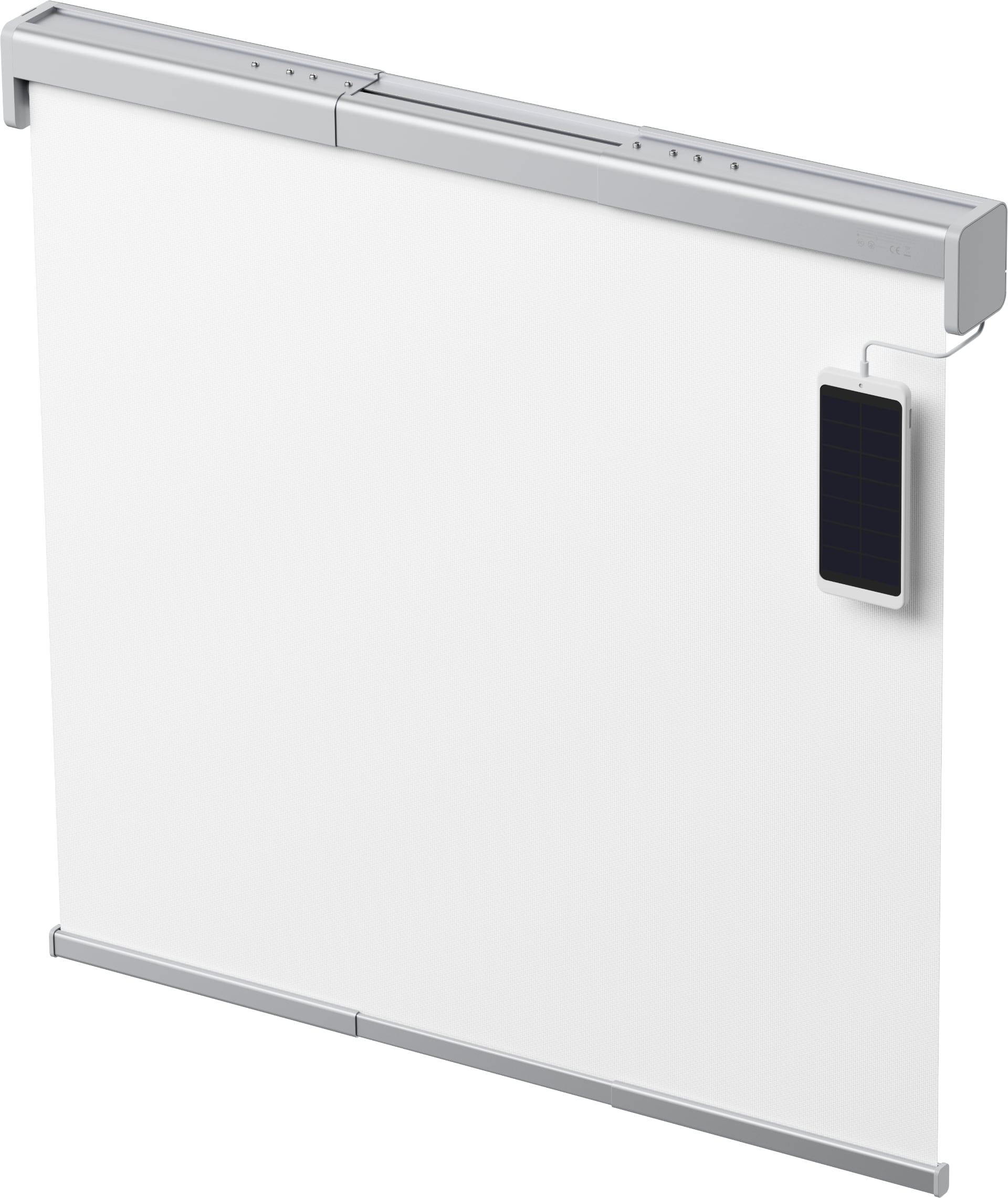Panel solar opcional para persianas enrollables