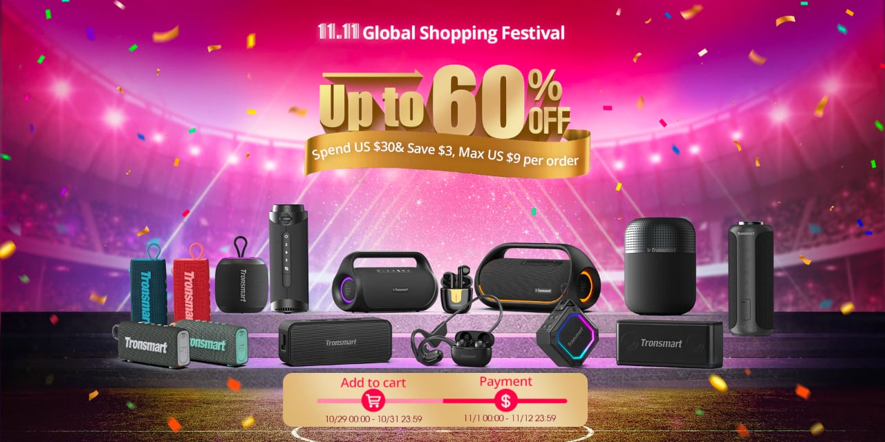 Última oportunidad para conseguir hasta un 60% de descuento en altavoces y auriculares Tronsmart 