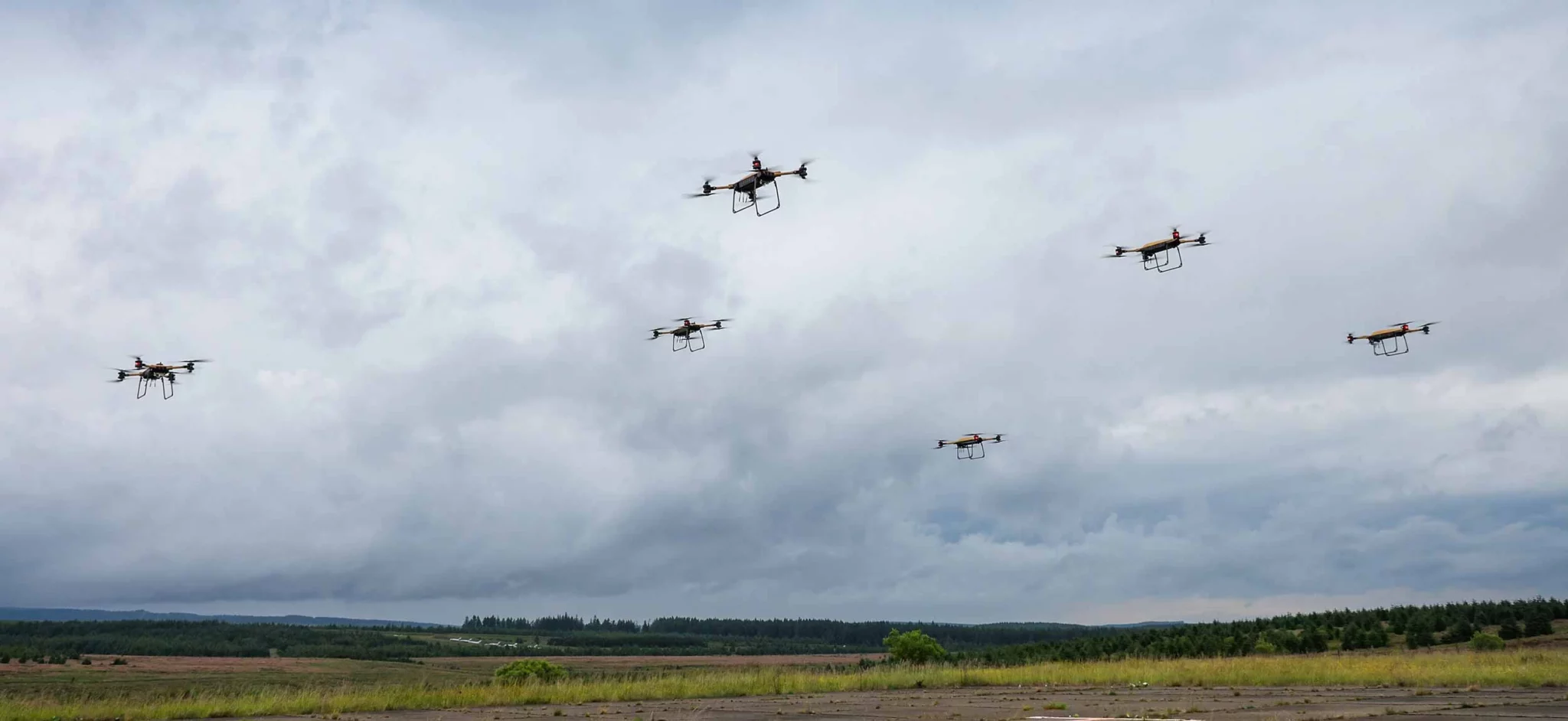 Enjambre de drones de transporte TRV-150