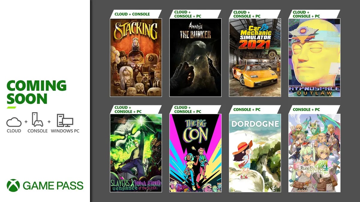 Microsoft ha publicado una lista de nuevos lanzamientos en su servicio Game Pass. Encabeza la selección el juego de terror Amnesia: The Bunker Microsoft ha publicado una lista de nuevos lanzamientos en su servicio Game Pass. Encabeza la selección el juego de terror Amnesia: The Bunker