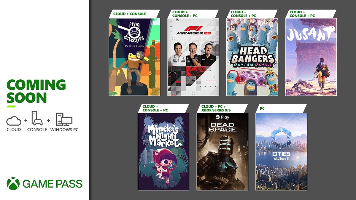 Dead Space remake, Cities: Skylines II, Like a Dragon: Ishin! y más juegos interesantes: ya se ha publicado la lista de novedades del catálogo de Xbox Game Pass para la segunda quincena de octubre. Dead Space remake, Cities: Skylines II, Like a Dragon: Ishin! y más juegos interesantes: ya se ha publicado la lista de novedades del catálogo de Xbox Game Pass para la segunda quincena de octubre.