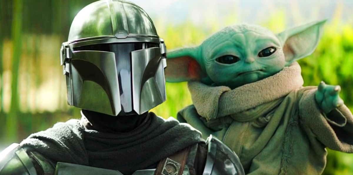 El póster oficial de la película de The Mandalorian y Grogu