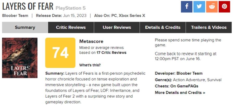 El mejor juego de Bloober Team, pero no un terrorífico juego de terror - los críticos dieron a Layers of Fear (2023) una recepción mixta-2 El mejor juego de Bloober Team, pero no un terrorífico juego de terror - los críticos dieron a Layers of Fear (2023) una recepción mixta-2