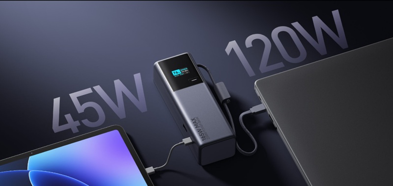 Imagen del Xiaomi Power Bank PB2165 con pantalla