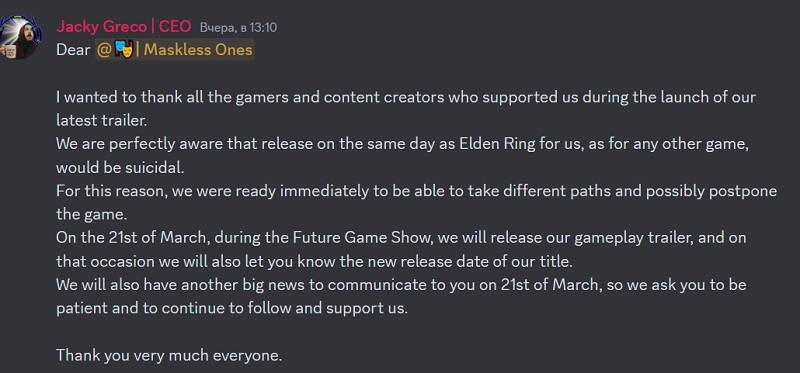 Elden Ring confunde todos los planes: los desarrolladores del ambicioso juego de acción Enotria: The Last Song han pospuesto la fecha de lanzamiento del juego debido a la abrumadora competencia-2 Elden Ring confunde todos los planes: los desarrolladores del ambicioso juego de acción Enotria: The Last Song han pospuesto la fecha de lanzamiento del juego debido a la abrumadora competencia-2