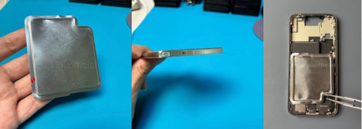 prototipo de batería del iPhone 17 Air para mercados de EE. UU. y Europa